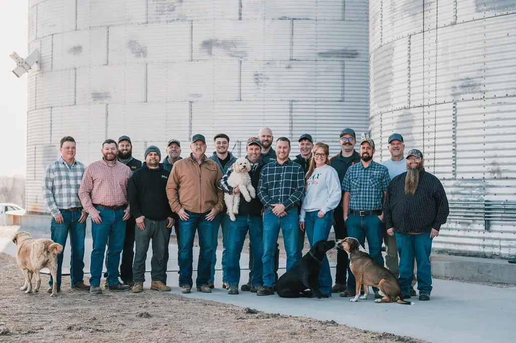 roots family portrait on their farm